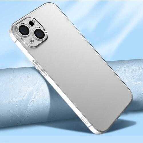 Apple iPhone 13 Kılıf Şeffaf Sert PC Zore Vayt Kapak Renksiz
