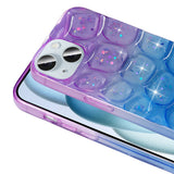 Apple iPhone 13 Kılıf Simli 3D Desenli Zore Hacar Kapak Pembe-Mor