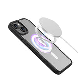 Apple iPhone 13 Kılıf Wireless Şarj Özellikli Zore Hibrit M-safe Kapak Renksiz