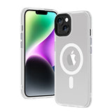Apple iPhone 13 Kılıf Wireless Şarj Özellikli Zore Hibrit M-safe Kapak Renksiz