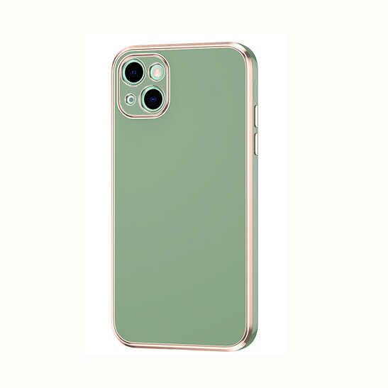 Apple iPhone 13 Kılıf Zore Bark Kapak Açık Yeşil