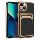 Apple iPhone 13 Kılıf Zore Bark Kartlıklı Kapak Lila