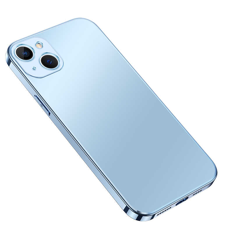 Apple iPhone 13 Kılıf Zore Bobo Kapak Mavi