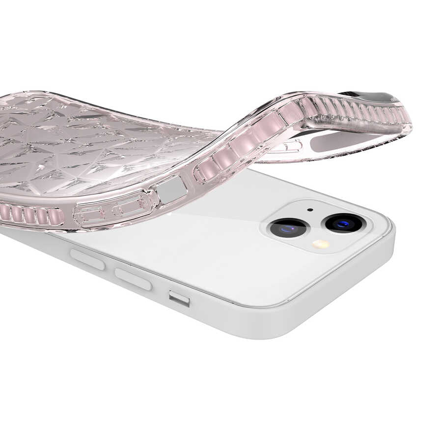 Apple iPhone 13 Kılıf Zore Buzz Kapak Pembe