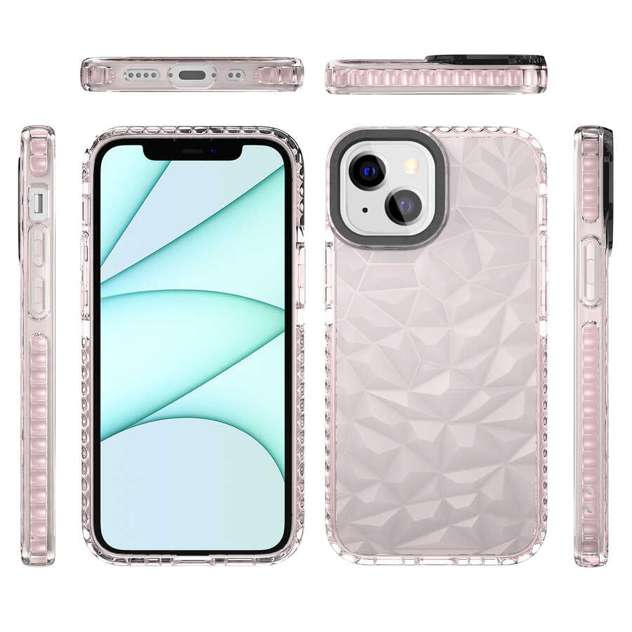 Apple iPhone 13 Kılıf Zore Buzz Kapak Mor