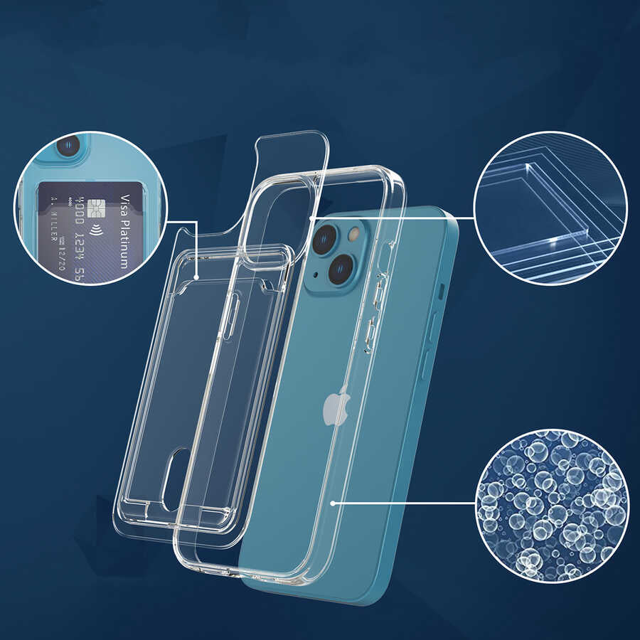 Apple iPhone 13 Kılıf Zore Ensa Kapak Renksiz