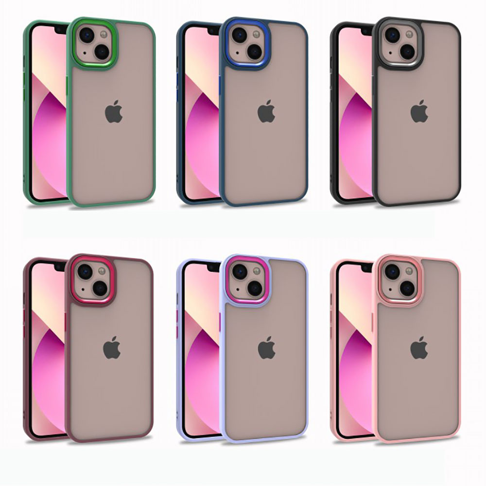 Apple iPhone 13 Kılıf Zore Flora Kapak Lila