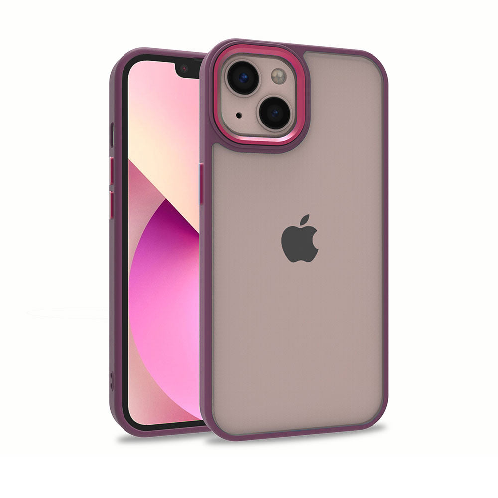 Apple iPhone 13 Kılıf Zore Flora Kapak Kırmızı