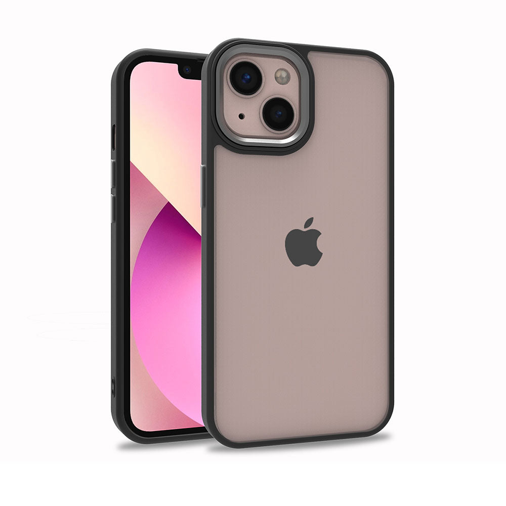 Apple iPhone 13 Kılıf Zore Flora Kapak Siyah