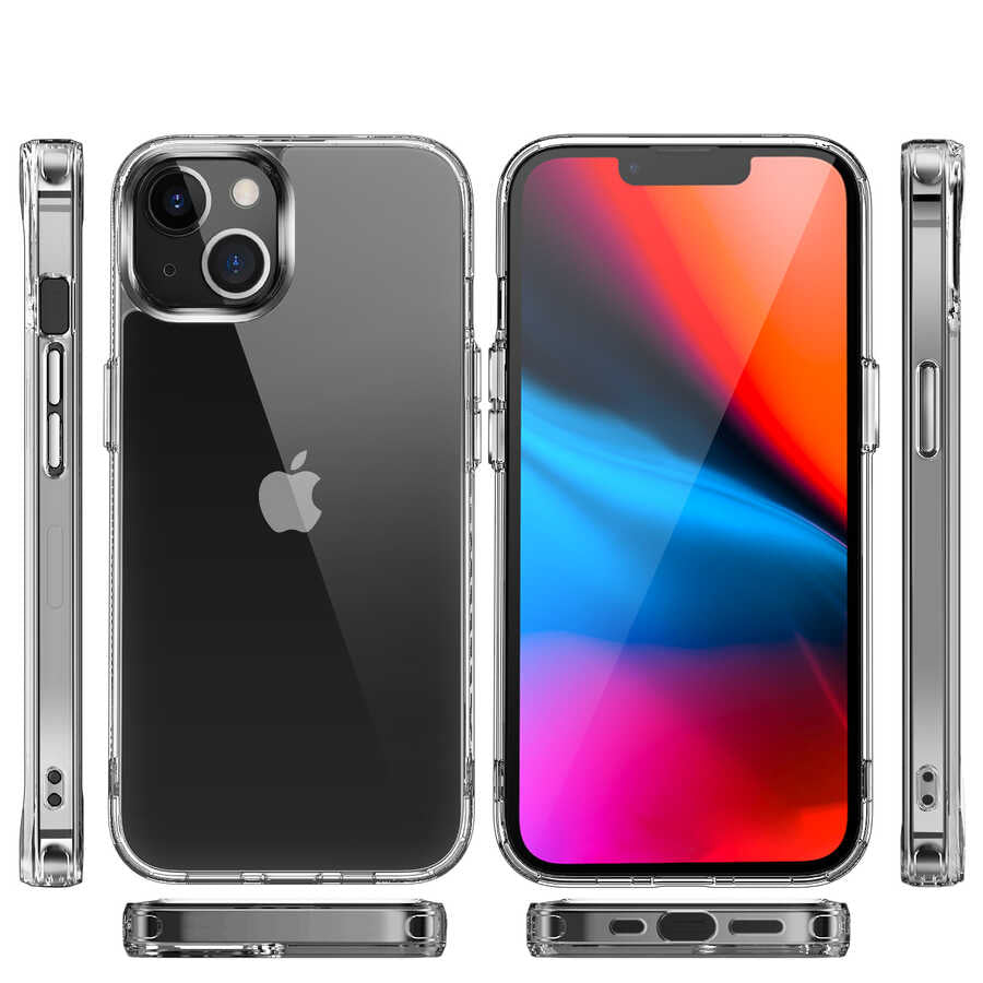 Apple iPhone 13 Kılıf Zore Forst Kapak Renksiz