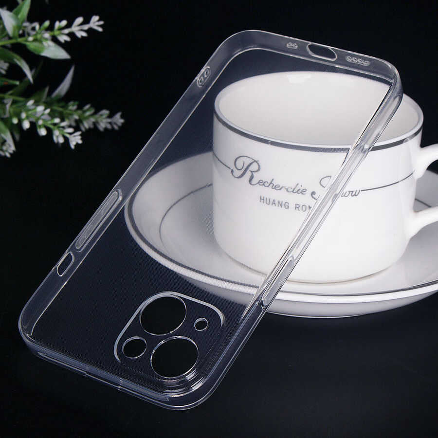 Apple iPhone 13 Kılıf Zore İmax Silikon Renksiz