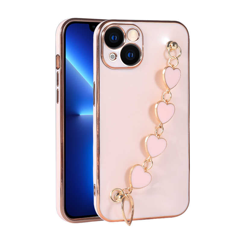 Apple iPhone 13 Kılıf Zore Kalbim Kapak Beyaz