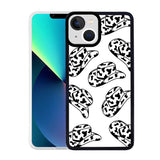 Apple iPhone 13 Kılıf Zore M-Fit Desenli Kapak Flower No4