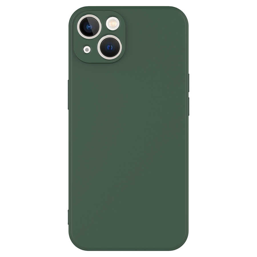 Apple iPhone 13 Kılıf Zore Mara Lansman Kapak Koyu Yeşil