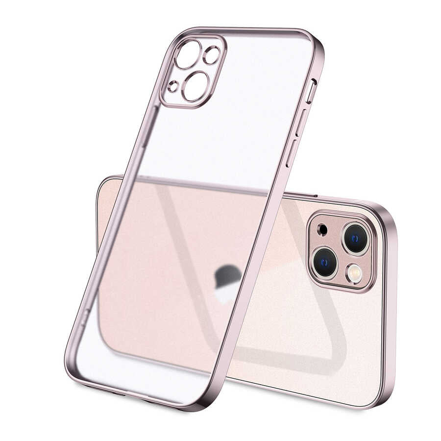 Apple iPhone 13 Kılıf Zore Mat Gbox Kapak Mavi