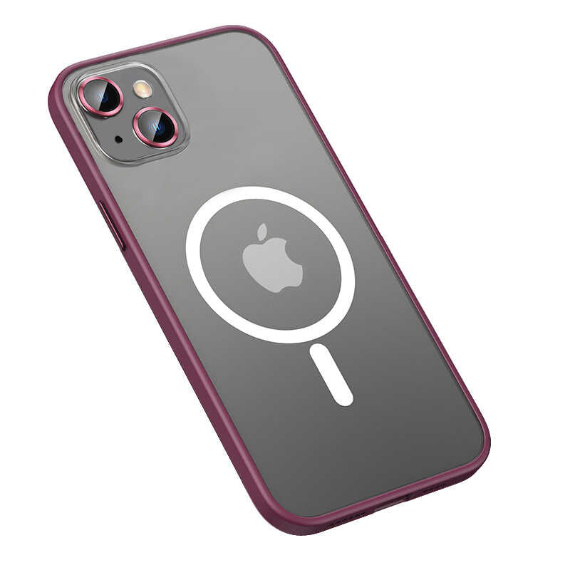 Apple iPhone 13 Kılıf Zore Mokka Wireless Kapak Lacivert