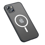 Apple iPhone 13 Kılıf Zore Mokka Wireless Kapak Siyah