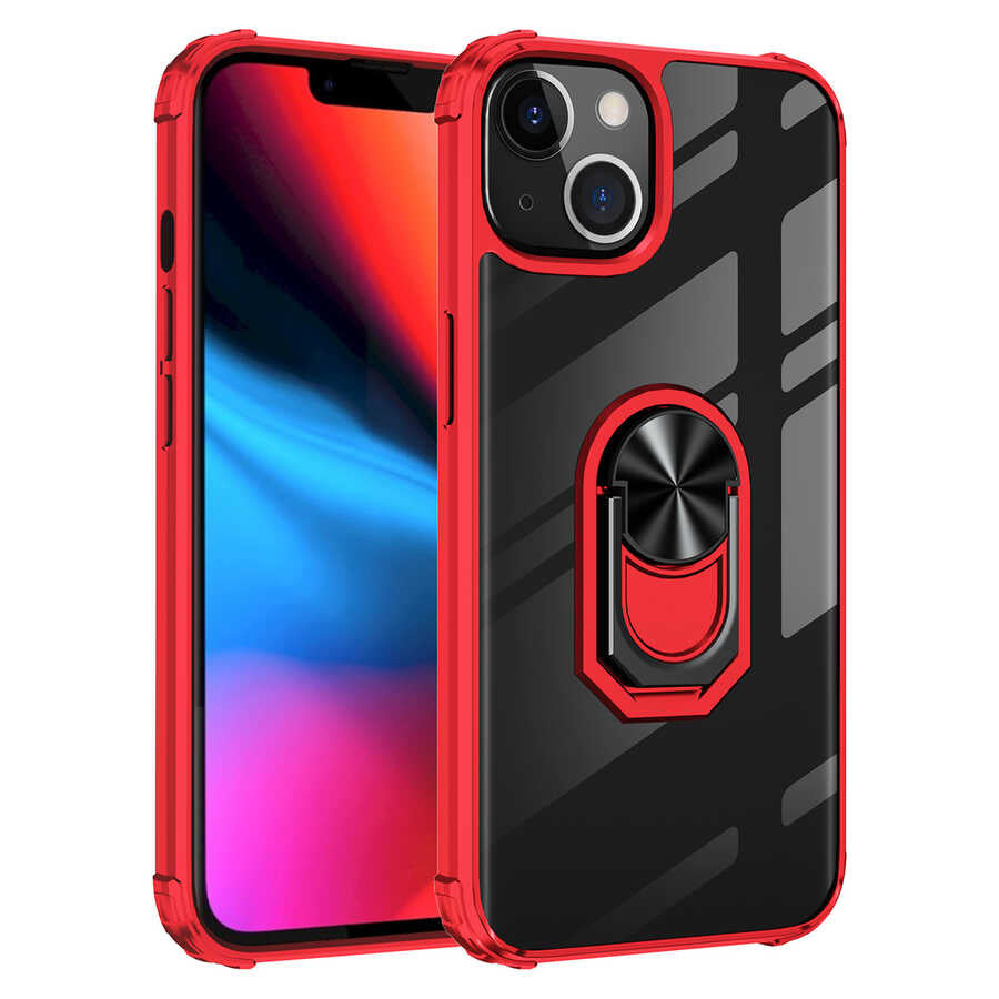 Apple iPhone 13 Kılıf Zore Mola Kapak Kırmızı