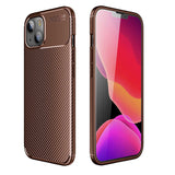 Apple iPhone 13 Kılıf Zore Negro Silikon Kapak Kahverengi
