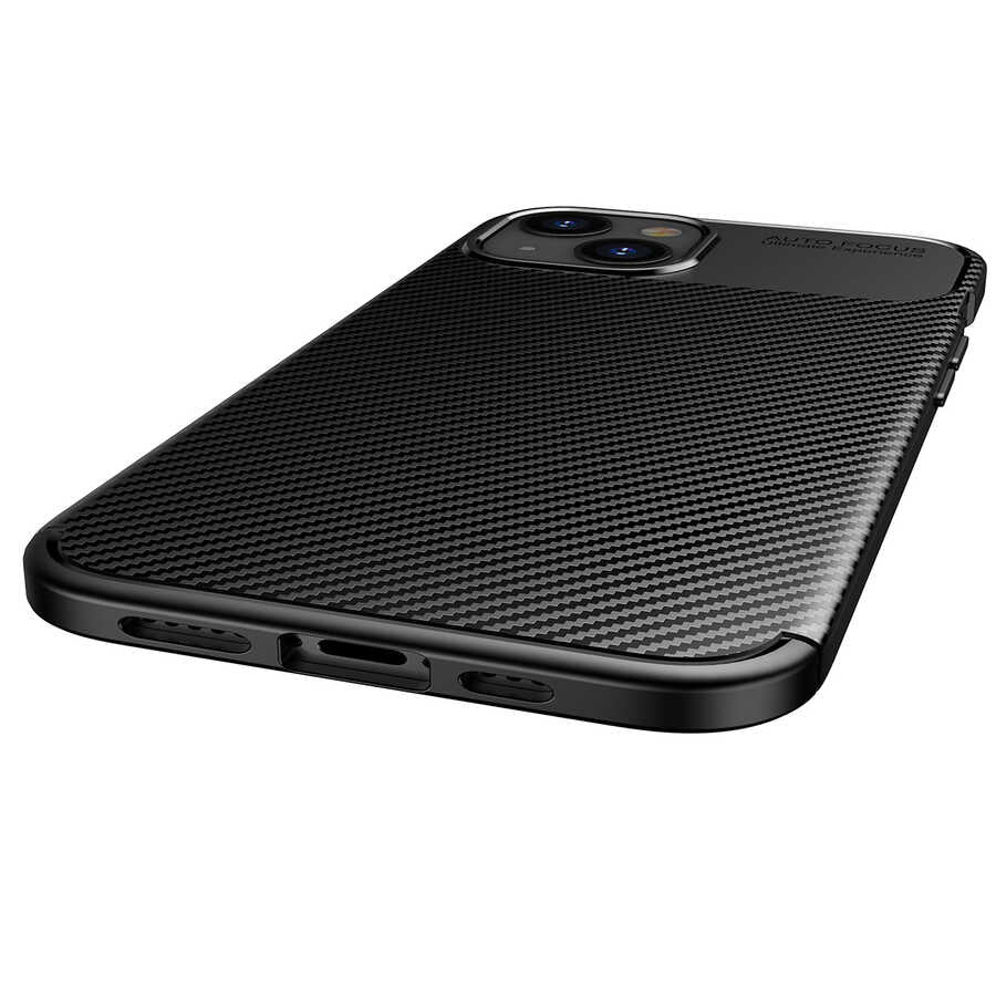 Apple iPhone 13 Kılıf Zore Negro Silikon Kapak Siyah