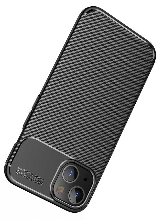 Apple iPhone 13 Kılıf Zore Negro Silikon Kapak Siyah