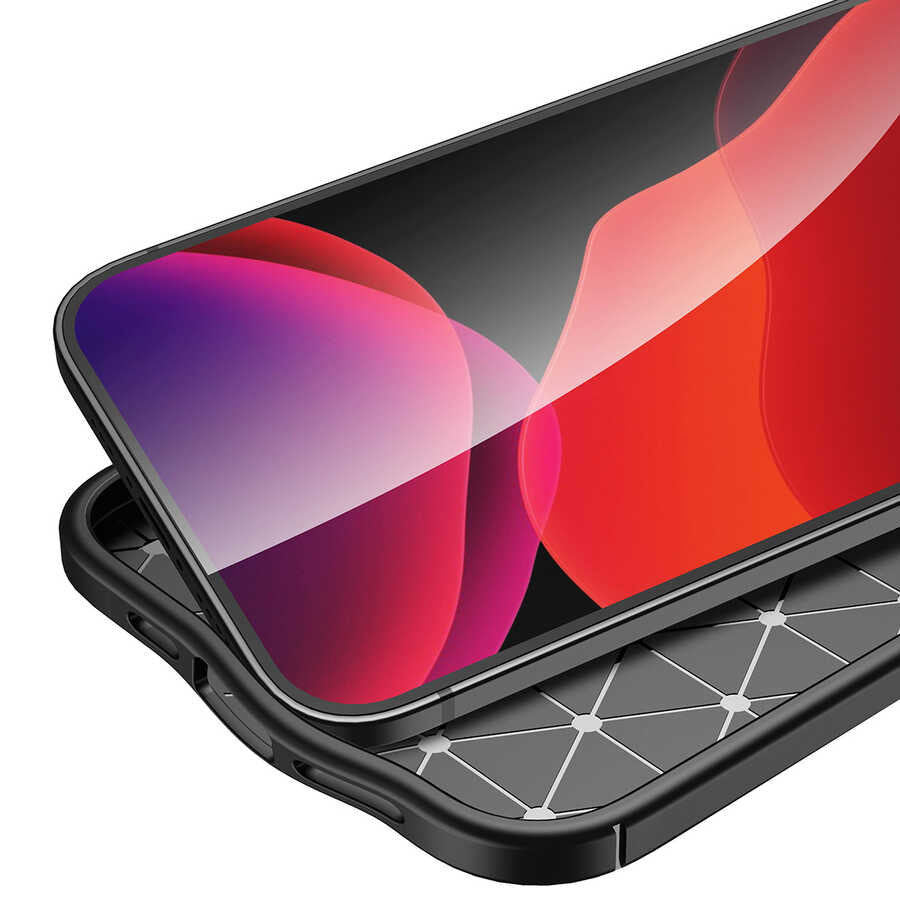 Apple iPhone 13 Kılıf Zore Niss Silikon Kapak Kırmızı