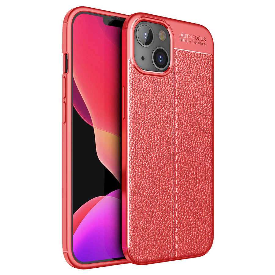 Apple iPhone 13 Kılıf Zore Niss Silikon Kapak Kırmızı