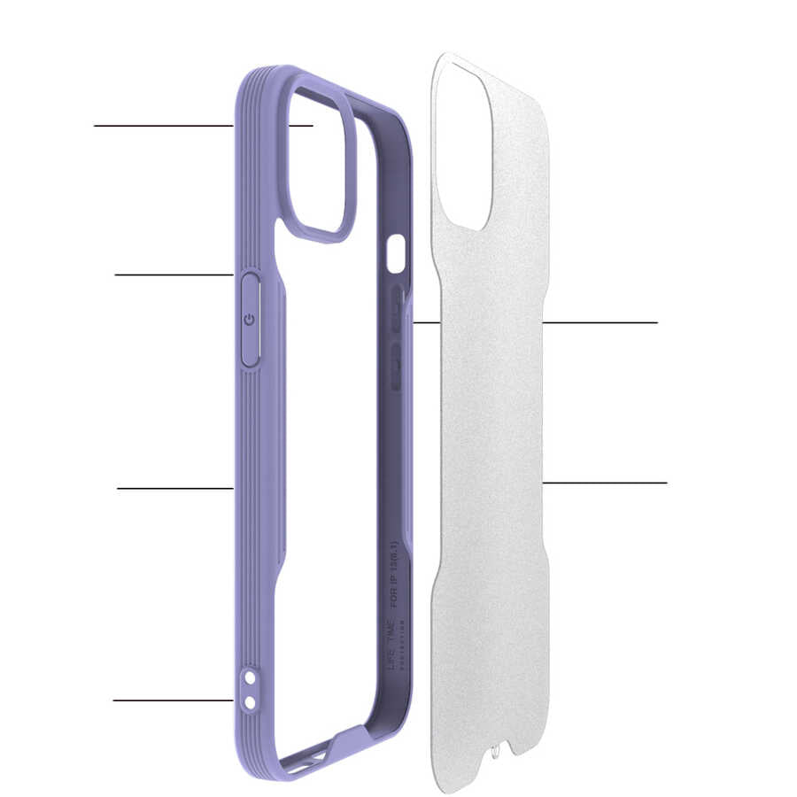 Apple iPhone 13 Kılıf Zore Parfe Kapak Pembe