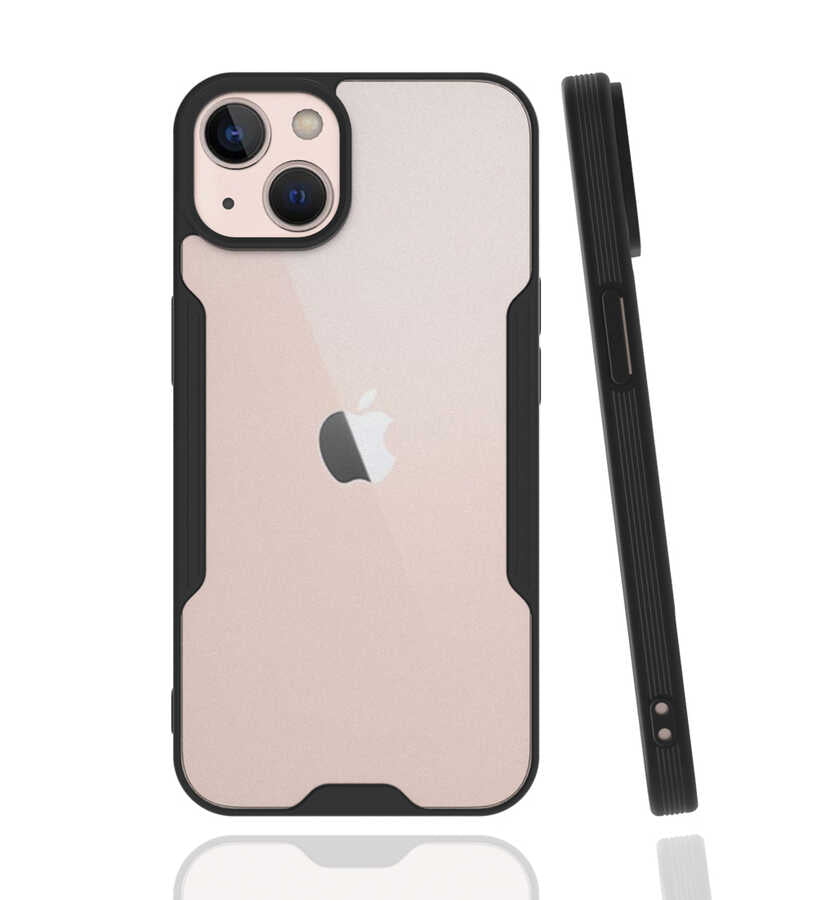 Apple iPhone 13 Kılıf Zore Parfe Kapak Siyah