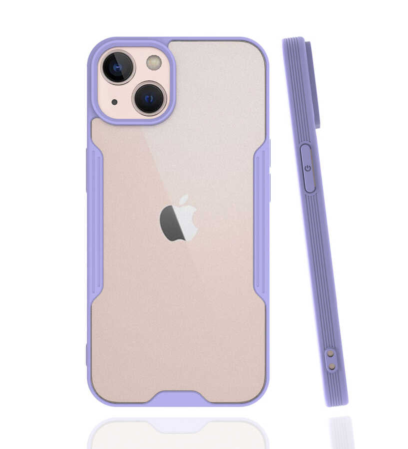 Apple iPhone 13 Kılıf Zore Parfe Kapak Mor