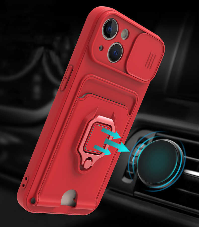 Apple iPhone 13 Kılıf Zore Pelit Kapak Pembe