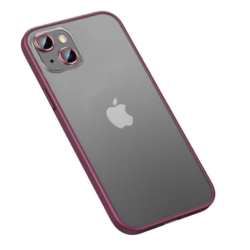 Apple iPhone 13 Kılıf Zore Retro Kapak Rose Gold
