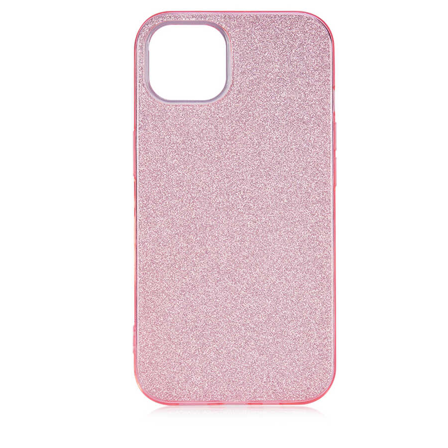 Apple iPhone 13 Kılıf Zore Shining Silikon Rose Gold