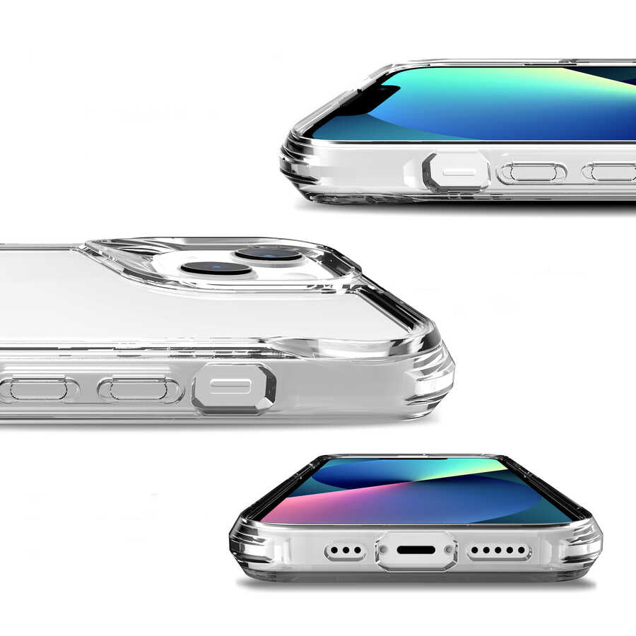 Apple iPhone 13 Kılıf Zore T-Max Kapak Renksiz