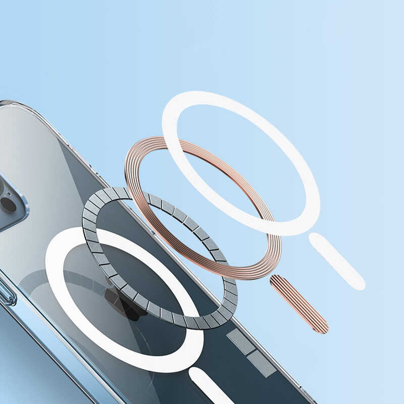 Apple iPhone 13 Kılıf Zore Tacsafe Wireless Kapak Renksiz