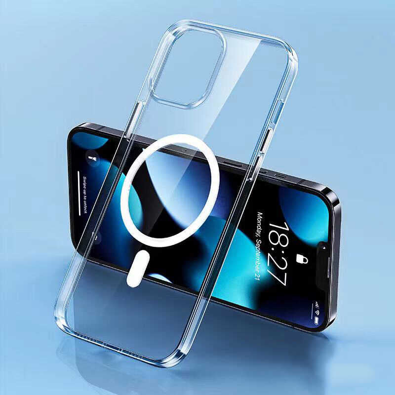 Apple iPhone 13 Kılıf Zore Tacsafe Wireless Kapak Renksiz