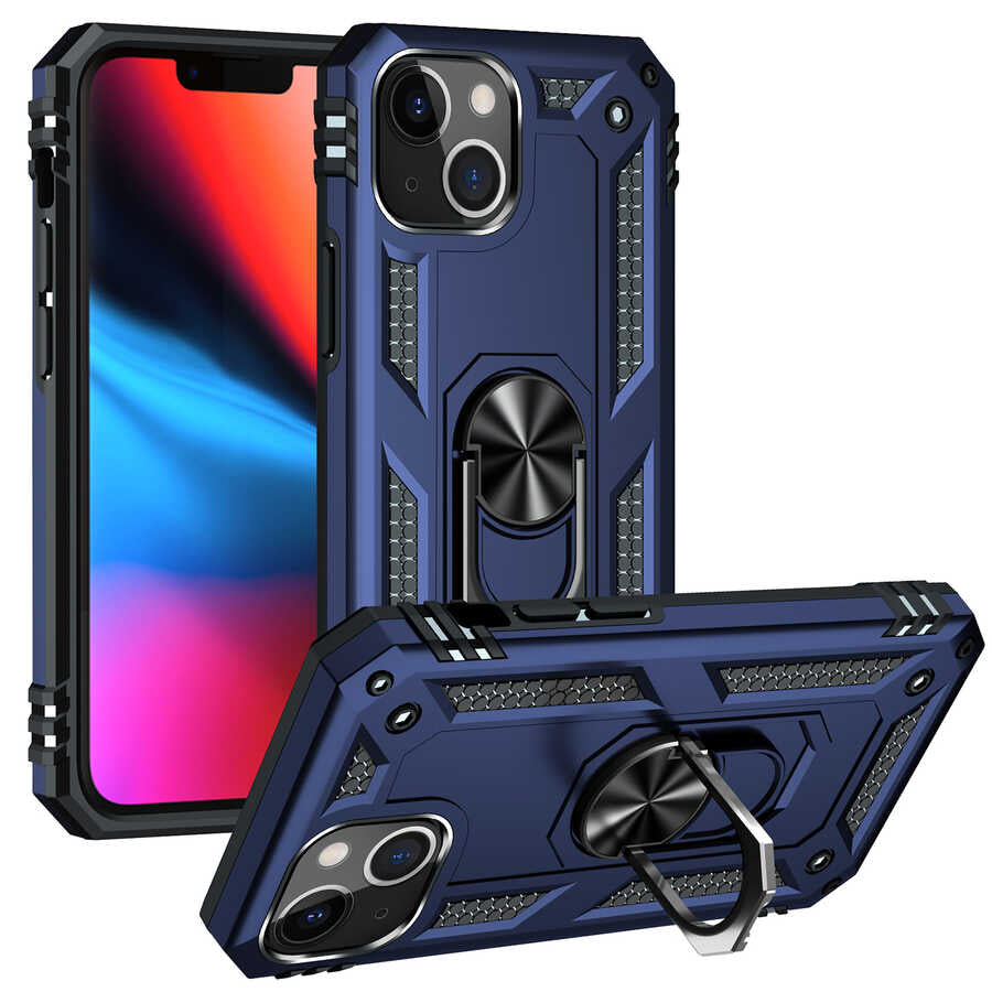 Apple iPhone 13 Kılıf Zore Vega Kapak Mavi