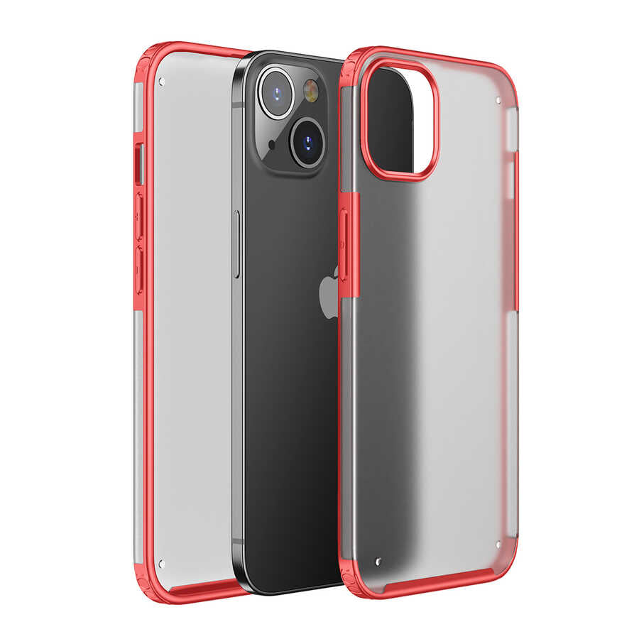 Apple iPhone 13 Kılıf Zore Volks Kapak Kırmızı