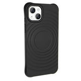Apple iPhone 13 M-safe Şarj Özellikli Airbagli Mat Görünümlü Zore Hepi Kapak Siyah