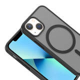 Apple iPhone 13 Mini Kılıf M-safe Şarj Özellikli Babet Kapak Siyah