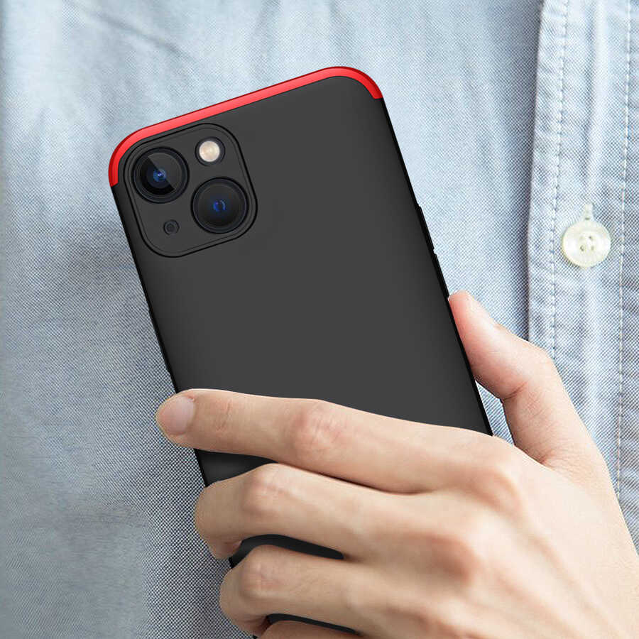 Apple iPhone 13 Mini Kılıf Zore Ays Kapak Siyah-Gri