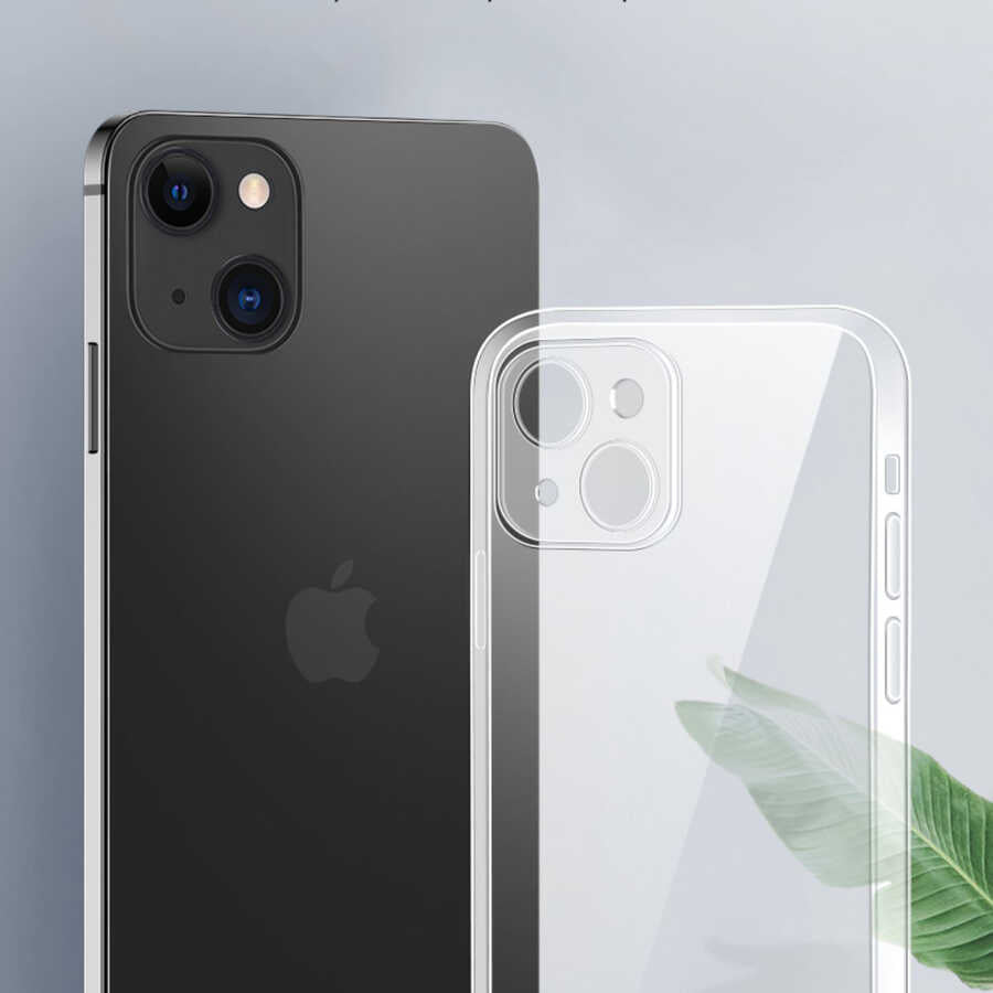 Apple iPhone 13 Mini Kılıf Zore Blok Kapak Renksiz