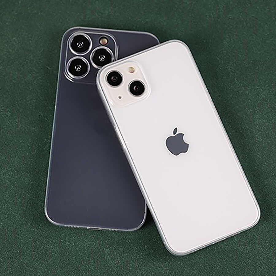 Apple iPhone 13 Mini Kılıf Zore Blok Kapak Renksiz