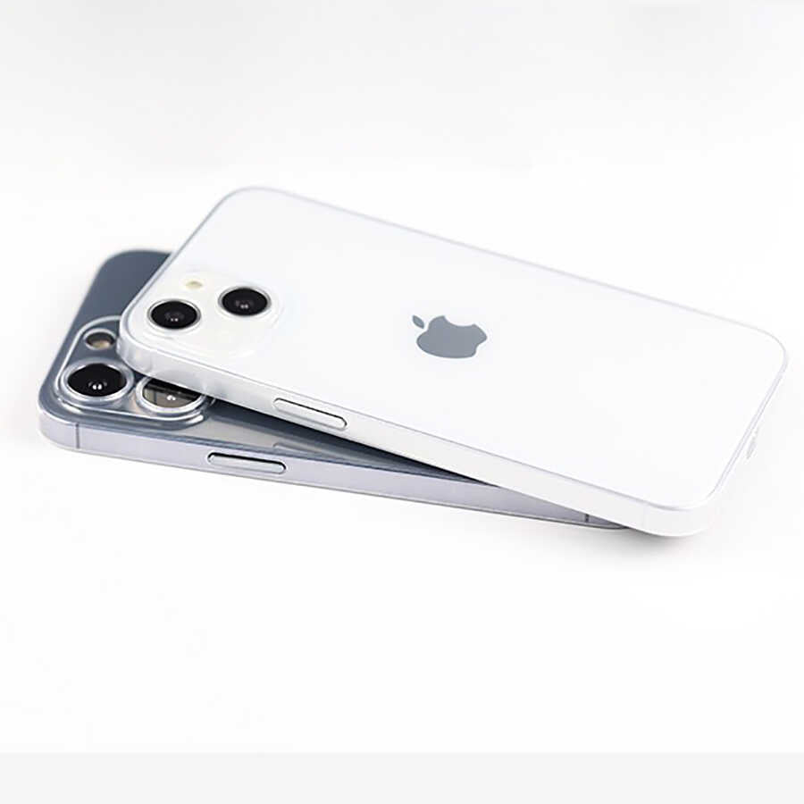 Apple iPhone 13 Mini Kılıf Zore Blok Kapak Renksiz