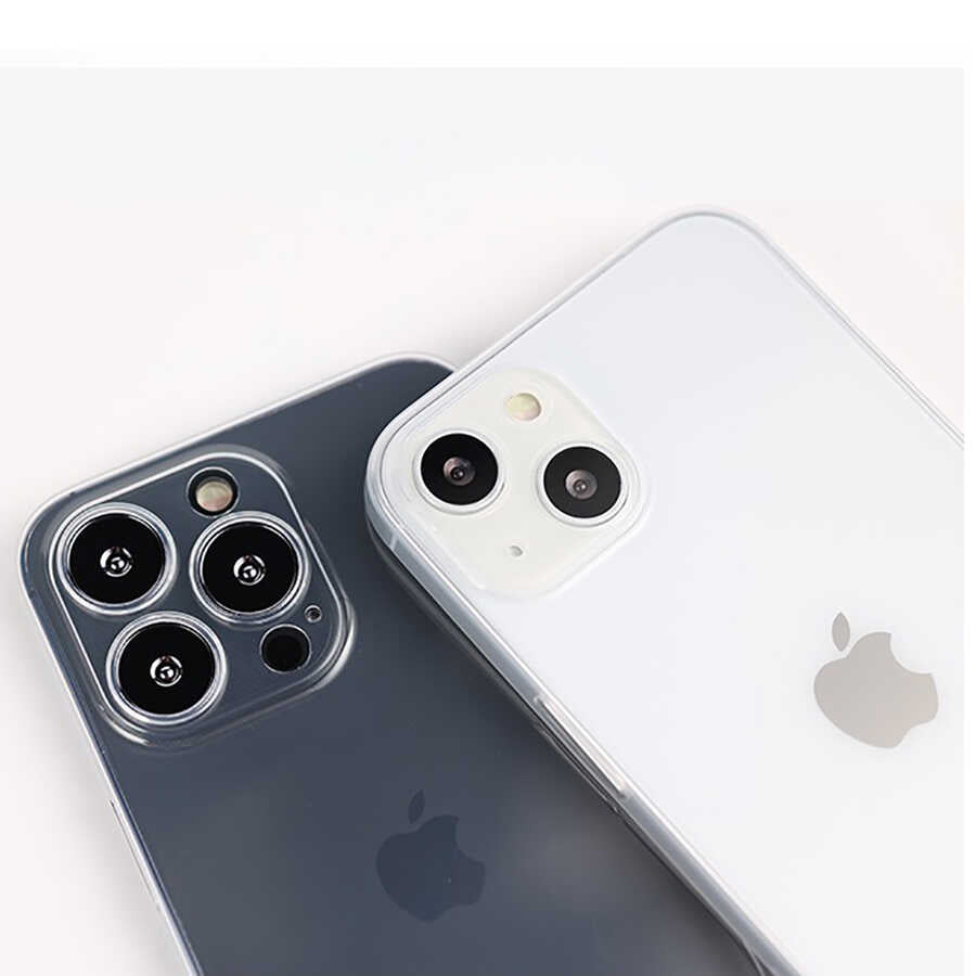 Apple iPhone 13 Mini Kılıf Zore Blok Kapak Renksiz