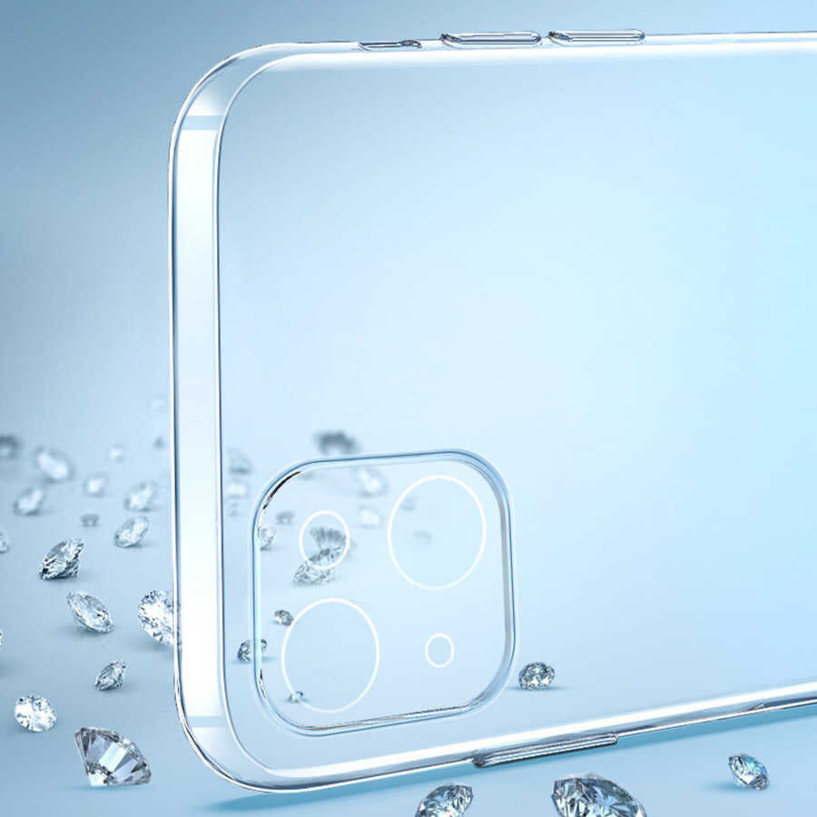 Apple iPhone 13 Mini Kılıf Zore Blok Kapak Renksiz