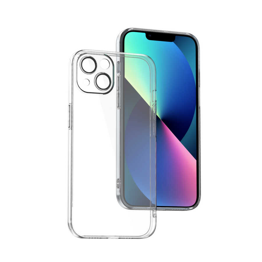 Apple iPhone 13 Mini Kılıf Zore Fizy Kapak Renksiz