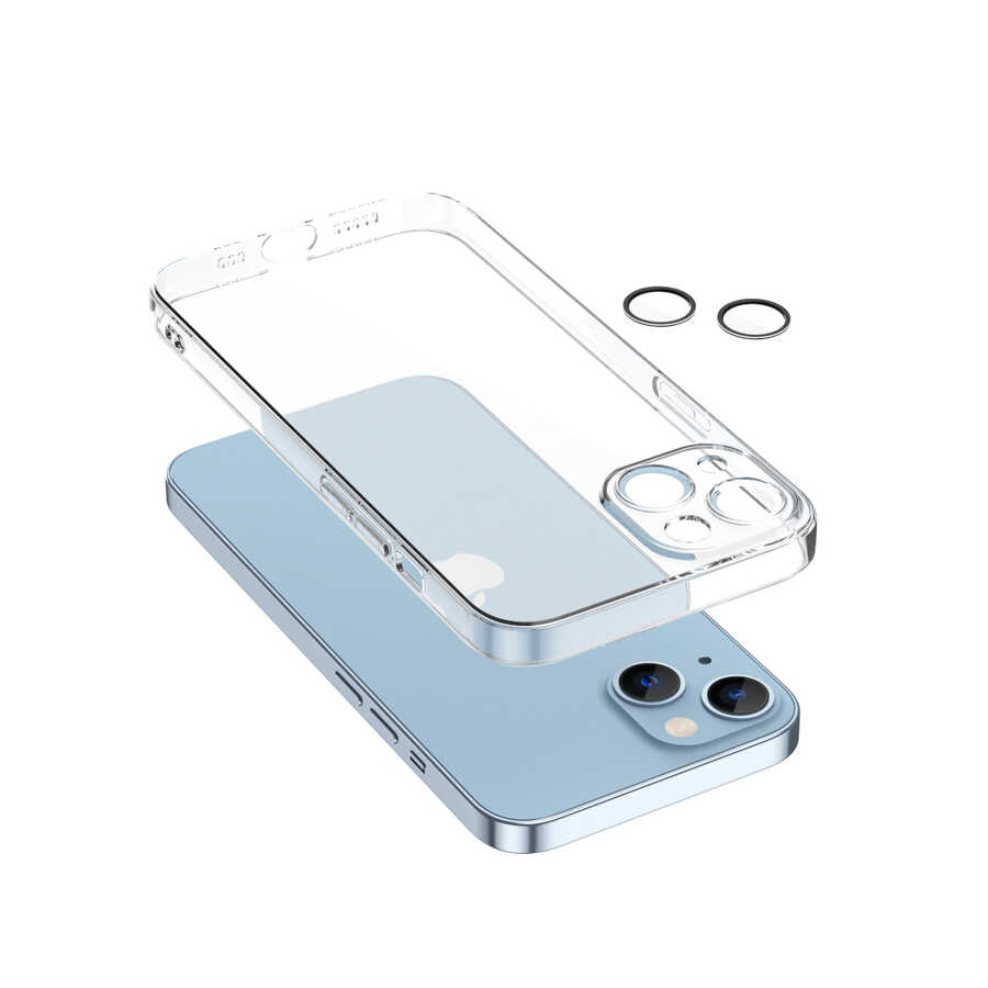 Apple iPhone 13 Mini Kılıf Zore Fizy Kapak Renksiz