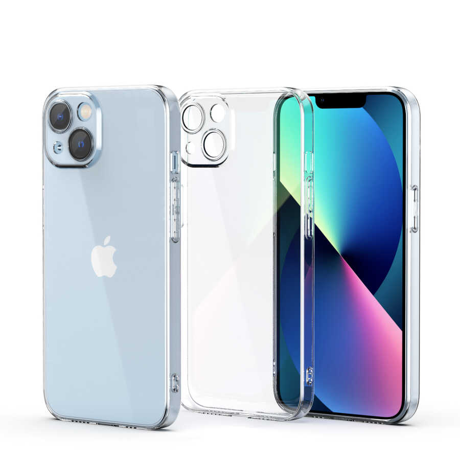 Apple iPhone 13 Mini Kılıf Zore Fizy Kapak Renksiz
