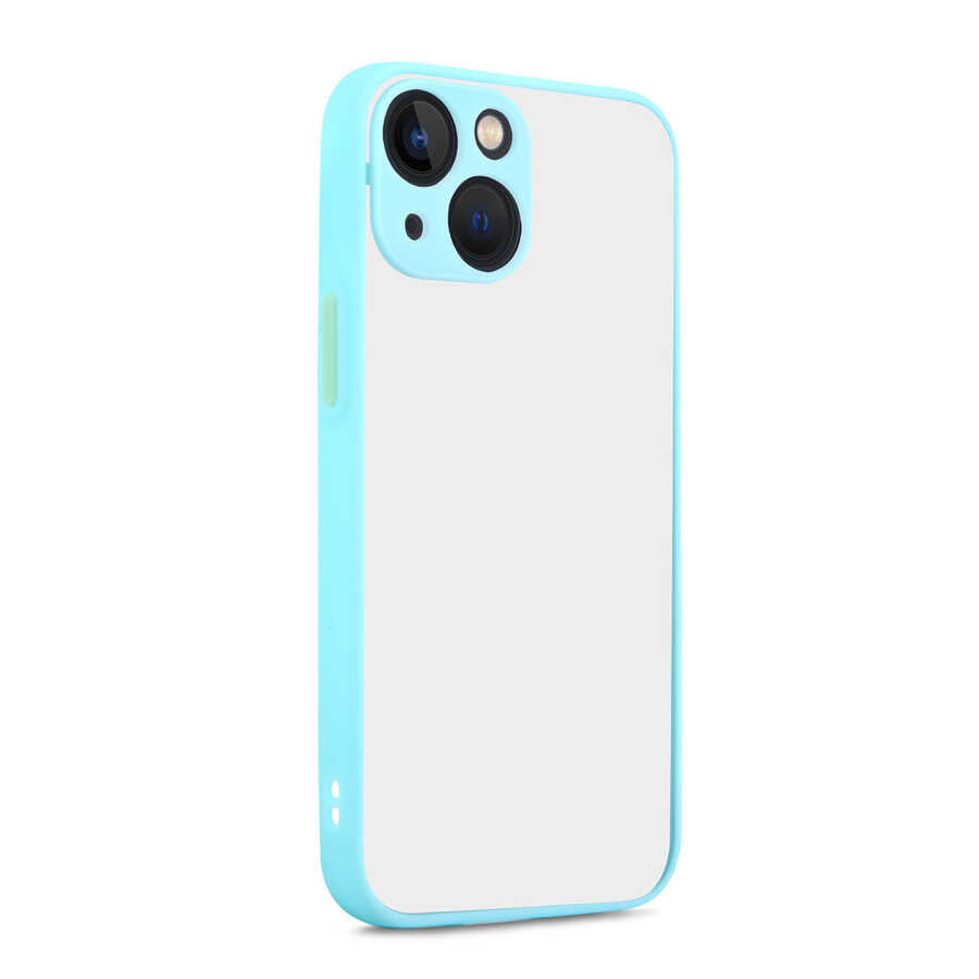 Apple iPhone 13 Mini Kılıf Zore Hux Kapak Turkuaz